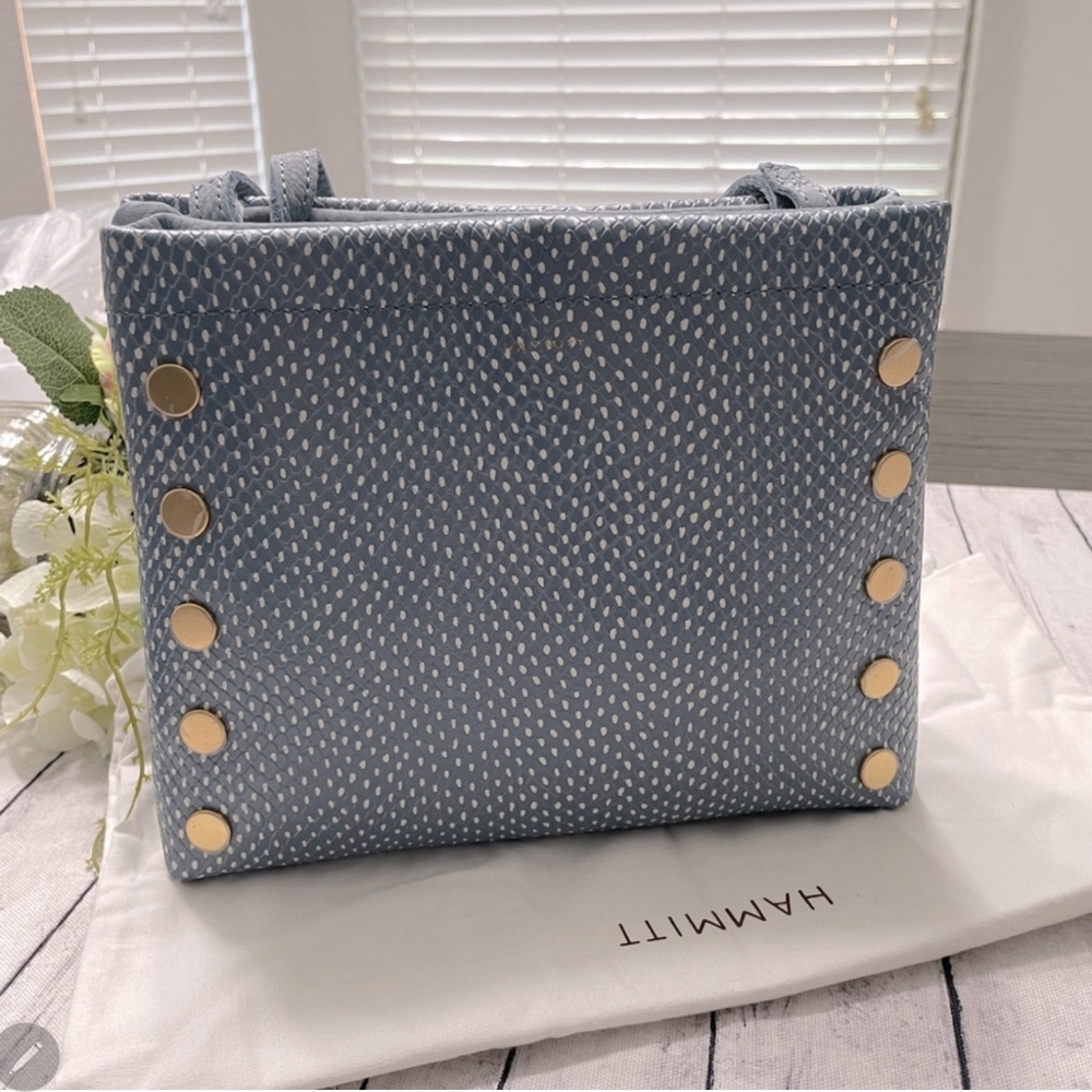 Hammitt Blue and Gold Crossbody Bag